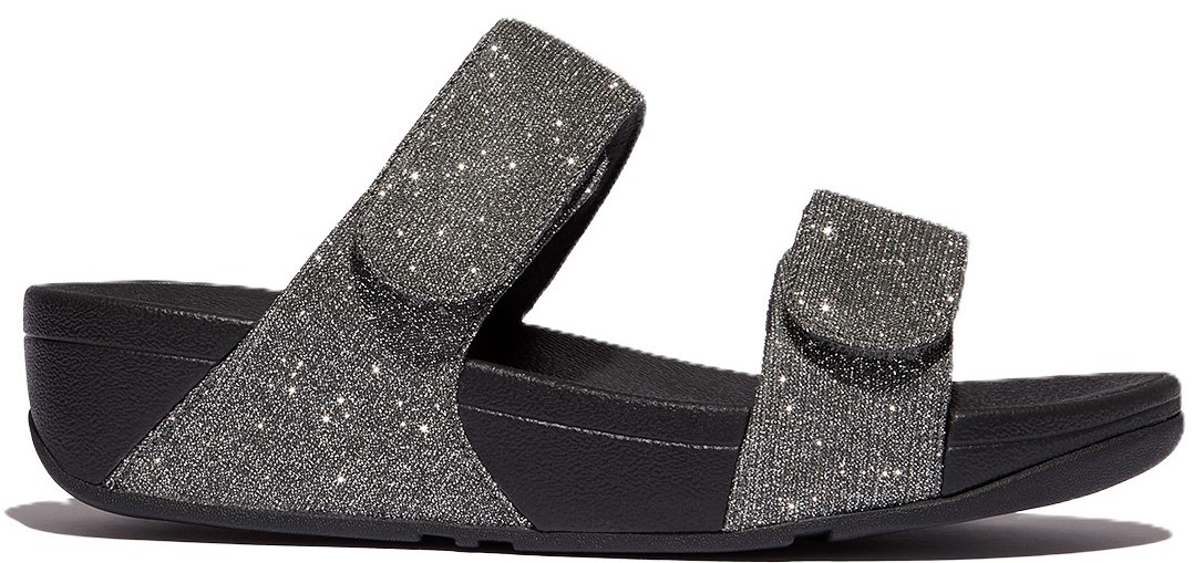 Fitflop Lulu Adjustable Shimmerlux Slides