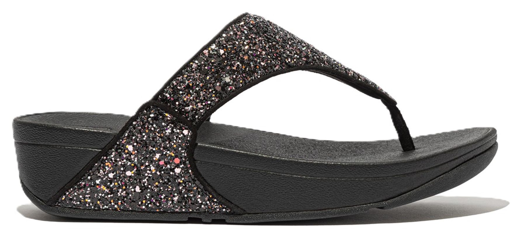 Fitflop Lulu Multi-Tonal Glitter Toe-Post Sandals