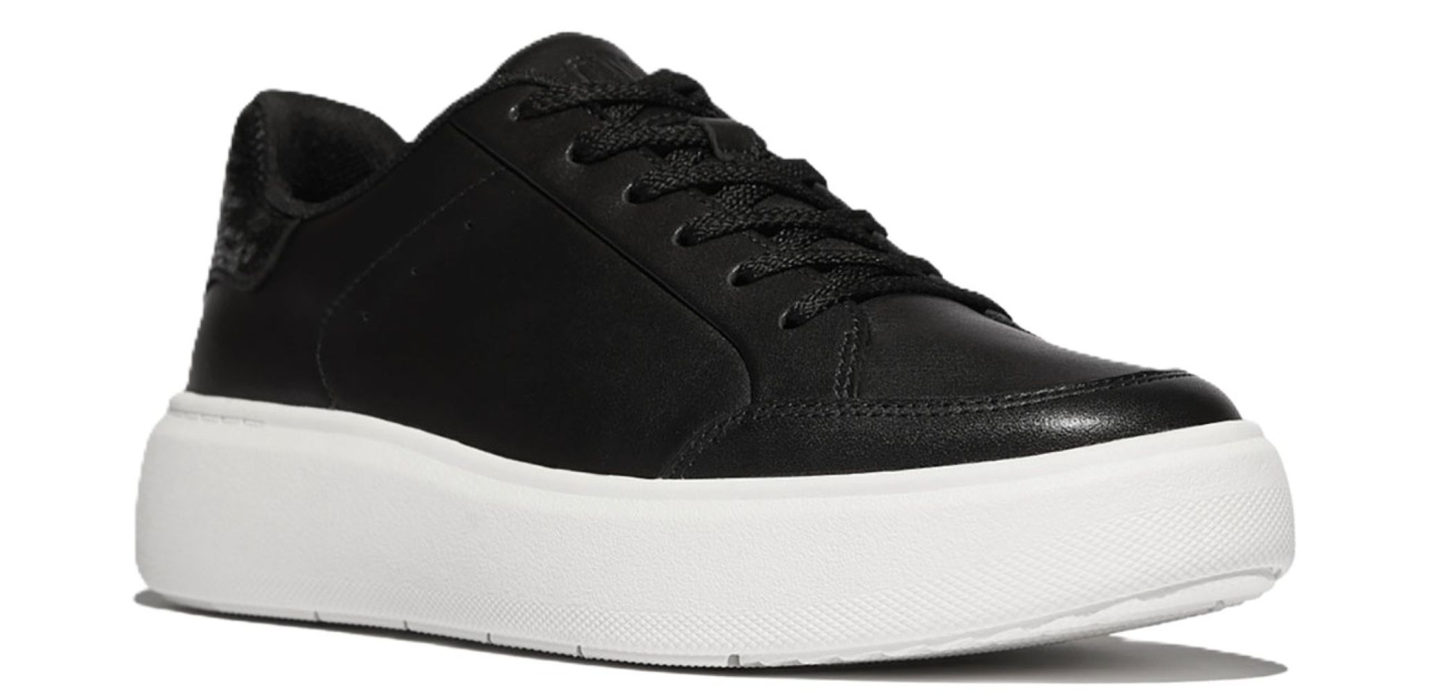 Fitflop Rtg Sequin-Backtab Leather Sneakers