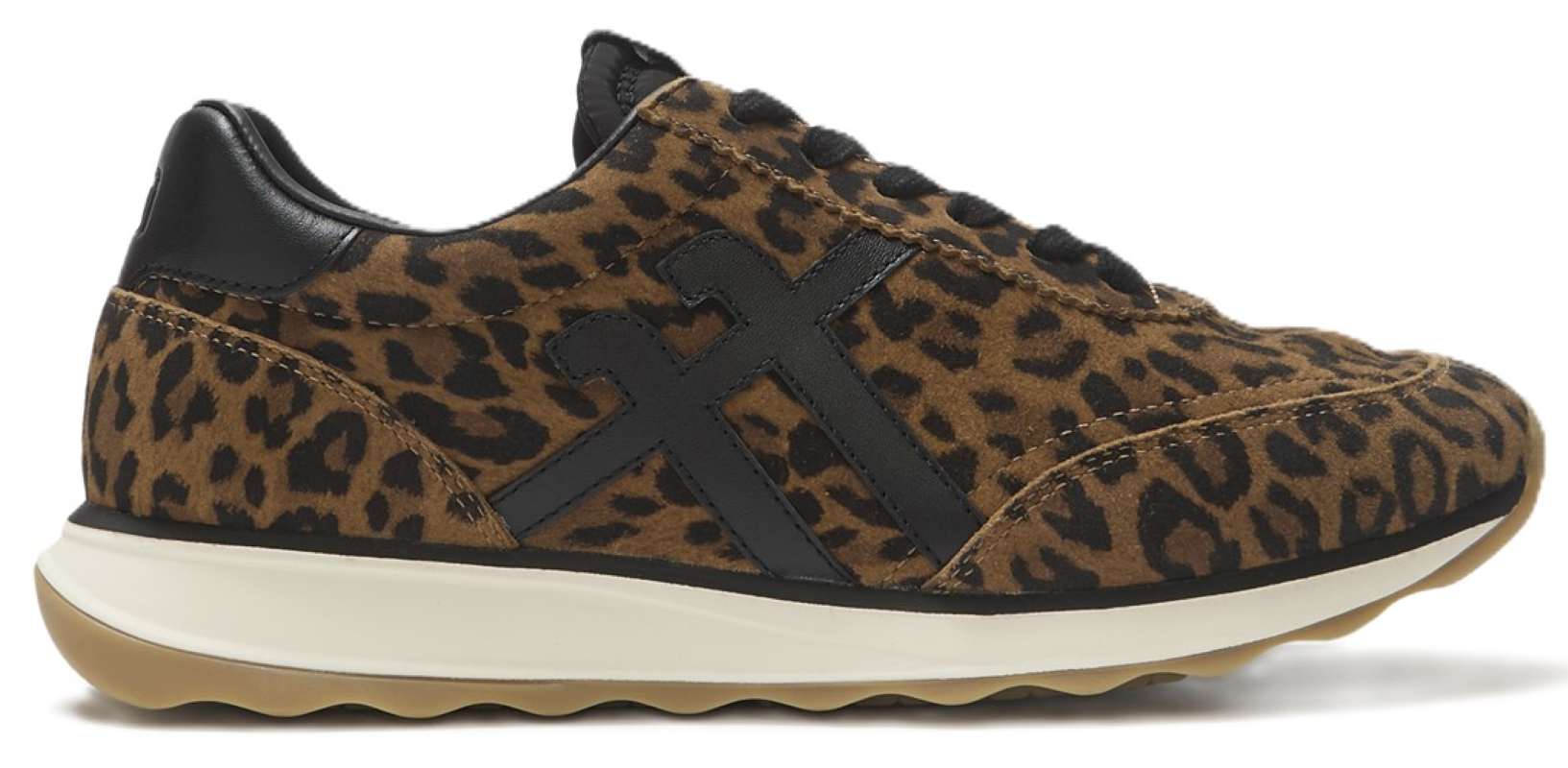 Fitflop Retro-Q FF Suede Leopard Trainers