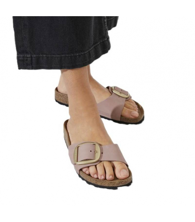 Gold Birkenstock Zalando Dames Ontdek De Madrid Big Buckle Nubuck