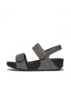 Lulu Adjustable Shimmerlux Back-Strap Sandals