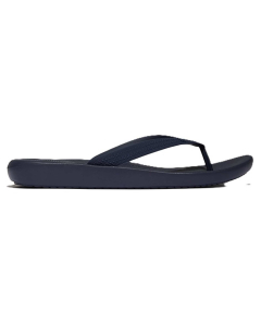 Iqushion Mens Textured-Strap Flip-Flops
