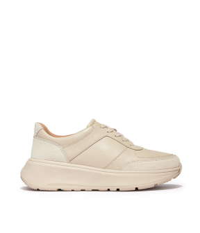 F-Mode Leather/Suede Flatform Sneakers