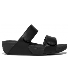 Lulu Adjustable Leather Slides