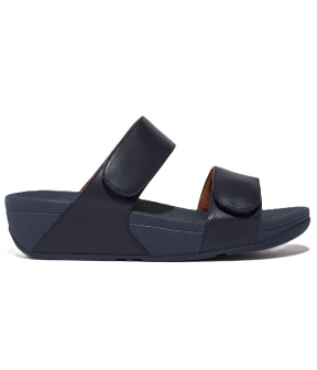 Lulu Adjustable Leather Slides