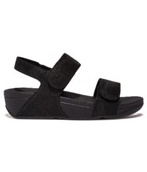 Lulu Adjustable Shimmerlux Back-Strap Sandals