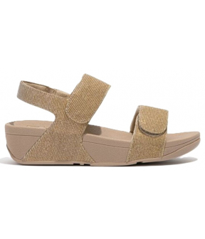 Lulu Adjustable Shimmerlux Back-Strap Sandals