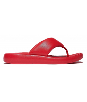 Iqushion D-Luxe Padded Leather Toe-Post Sandals