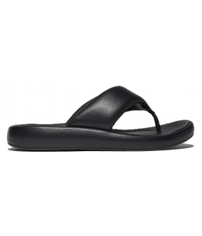Iqushion D-Luxe Padded Leather Toe-Post Sandals