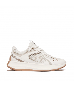 F-Mode Flow Suede/Mesh/Leather Flatform Sneakers