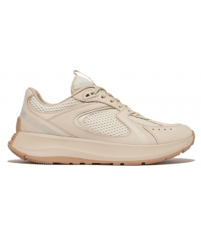 F-Mode Flow Suede/Mesh/Leather Flatform Sneakers