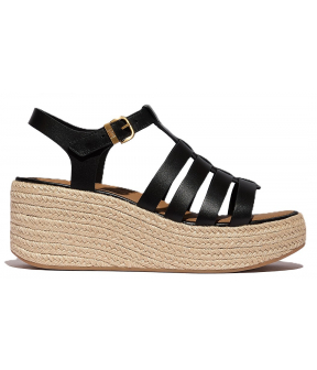 Platfforms Espadr. Leather Fisherman Wedge Sandals