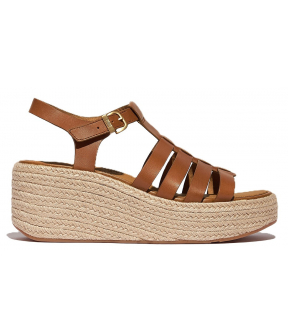 Platfforms Espadr. Leather Fisherman Wedge Sandals