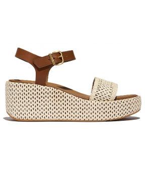 Platfforms Woven Wedge Ankle-Strap Sandals