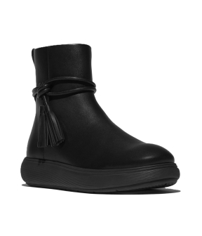IQ-Comff Tassel Leather Short Boots