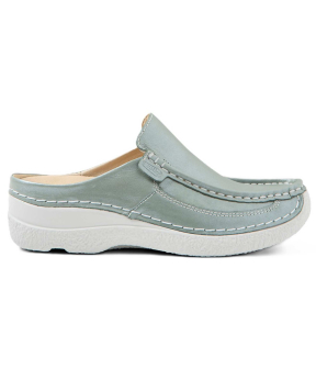 Roll Slide Argento leather