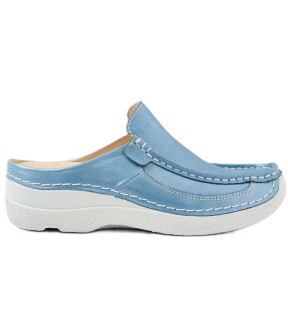 Roll Slide Argento leather