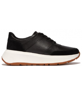 F-Mode Leather/Suede Flatform Sneakers
