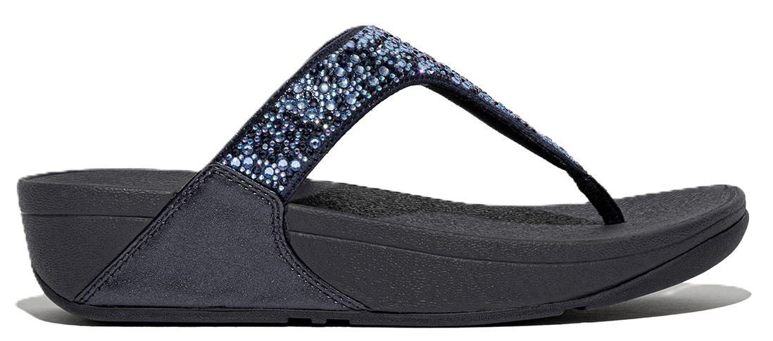 Fitflop Lulu Crystal-Mix Toe-Post Sandals