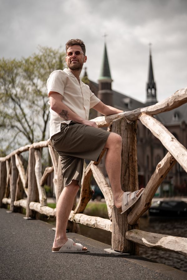 Op houten brug, Alkmaar